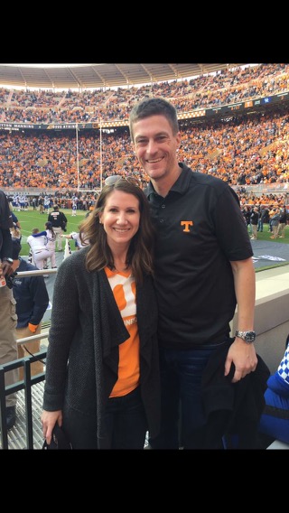 Nancy K And Her Husband Cheering On The Vols At University Of Tennessee